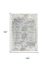9' X 12' Stone Beige And Ivory Abstract Area Rug