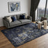 5' X 8' Black Gray Beige And Ivory Abstract Area Rug