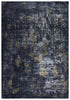 8' X 10' Black Gray Beige And Ivory Abstract Area Rug