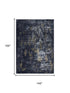 9' X 12' Black Gray Beige And Ivory Abstract Area Rug