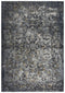 8' X 10' Gray Charcoal And Ivory Trellis Area Rug