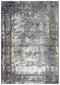 8' X 10' Beige And Charcoal Oriental Area Rug