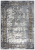 8' X 10' Beige And Charcoal Oriental Area Rug