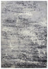 8' X 10' Brown Black And Ivory Abstract Area Rug
