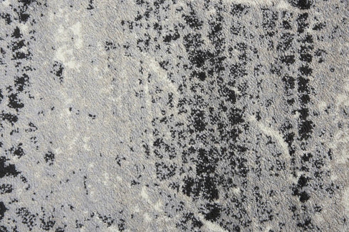8' X 10' Brown Black And Ivory Abstract Area Rug