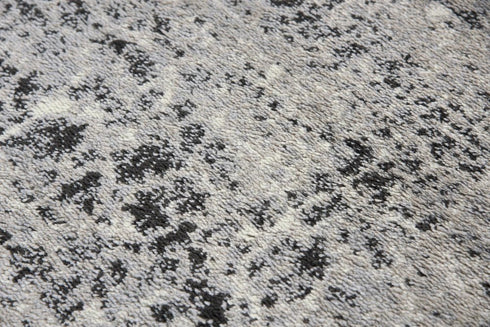 8' X 10' Brown Black And Ivory Abstract Area Rug