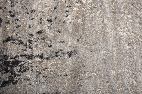 8' X 10' Beige Gray Black And Brown Abstract Area Rug