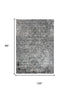 8' X 10' Brown Ivory Black And Light Gray Oriental Area Rug