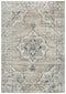 8' X 10' Brown Ivory Gray And Black Medallion Area Rug