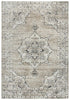 8' X 10' Brown Ivory Gray And Black Medallion Area Rug
