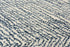 8' X 10' Navy Blue And Ivory Wool Chevron Hand Tufted Area Rug