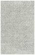 8' X 10' Gray And Ivory Wool Chevron Hand Tufted Area Rug