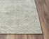 8' X 10' Gray And Ivory Wool Chevron Hand Tufted Area Rug