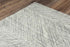 8' X 10' Gray And Ivory Wool Chevron Hand Tufted Area Rug