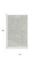 8' X 10' Gray And Ivory Wool Chevron Hand Tufted Area Rug