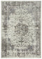 8' X 10' Gray Ivory And Natural Medallion Area Rug