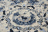 5' X 8' Blue And Cream Medallion Area Rug