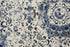 5' X 8' Blue And Cream Medallion Area Rug