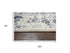 8' X 10' Blue And Cream Medallion Area Rug