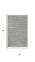 5' X 8' Brown And Natural Wool Hand Woven Area Rug
