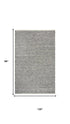 8' X 10' Brown And Natural Wool Hand Woven Area Rug