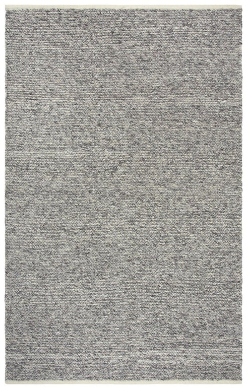 9' X 12' Brown And Natural Wool Hand Woven Area Rug