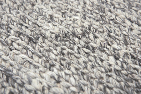 9' X 12' Brown And Natural Wool Hand Woven Area Rug