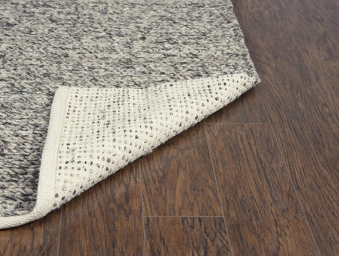 9' X 12' Brown And Natural Wool Hand Woven Area Rug