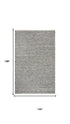 9' X 12' Brown And Natural Wool Hand Woven Area Rug