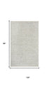 8' X 10' Beige Brown And Ivory Wool Hand Woven Area Rug