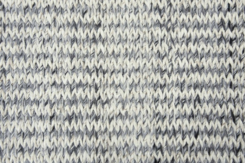 8' X 10' Beige And Gray Wool Hand Woven Area Rug