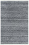 8' X 10' Gray And Charcoal Wool Hand Woven Area Rug