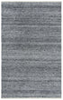 9' X 12' Gray And Charcoal Wool Hand Woven Area Rug