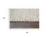 5' X 8' Beige Gray And Ivory Wool Hand Woven Area Rug