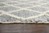 9' X 12' Gray Ivory And Charcoal Wool Geometric Hand Woven Area Rug