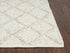 8' X 10' Beige Ivory And Brown Wool Geometric Hand Woven Area Rug