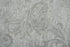 8' X 10' Gray And Dark Gray Wool Damask Hand Tufted Area Rug