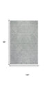 8' X 10' Gray And Dark Gray Wool Damask Hand Tufted Area Rug