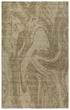 5' X 8' Brown And Natural Wool Abstract Hand Tufted Area Rug