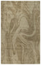 8' X 10' Brown And Natural Wool Abstract Hand Tufted Area Rug