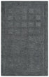 9' X 12' Gray And Dark Gray Wool Checkered Hand Tufted Area Rug