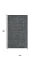 9' X 12' Gray And Dark Gray Wool Checkered Hand Tufted Area Rug
