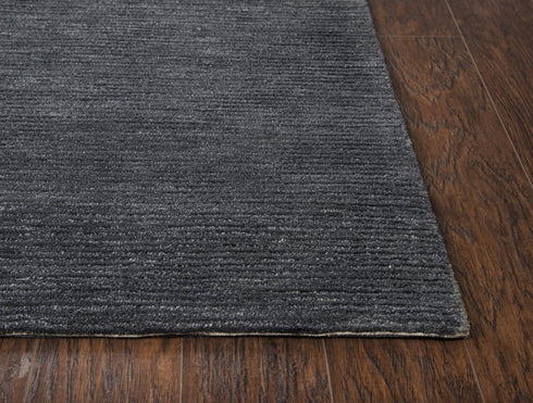 9' X 12' Gray And Dark Gray Wool Hand Tufted Area Rug