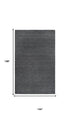 9' X 12' Gray And Dark Gray Wool Hand Tufted Area Rug