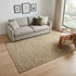 5' X 8' Brown And Natural Wool Hand Tufted Area Rug