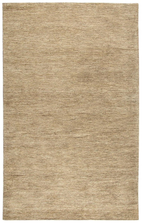 8' X 10' Brown And Natural Wool Hand Tufted Area Rug