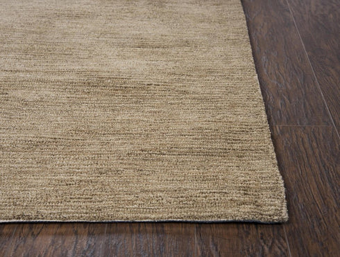 8' X 10' Brown And Natural Wool Hand Tufted Area Rug