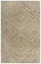 8' X 10' Brown And Natural Wool Geometric Hand Tufted Area Rug