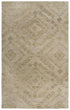 8' X 10' Brown And Natural Wool Geometric Hand Tufted Area Rug