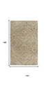 9' X 12' Brown And Natural Wool Geometric Hand Tufted Area Rug